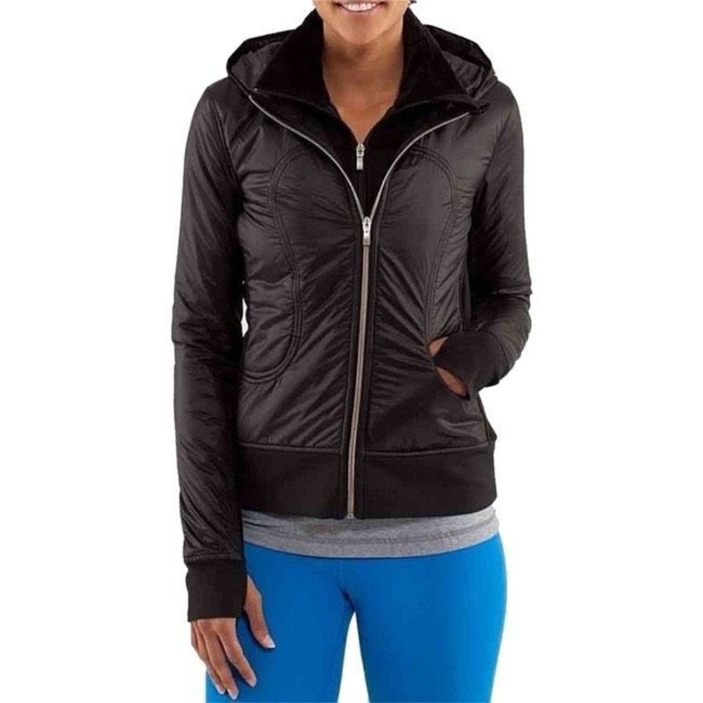 Lululemon Uba Hoodie Special Edition Lux  Jacket Long Sleeve Black Size 6